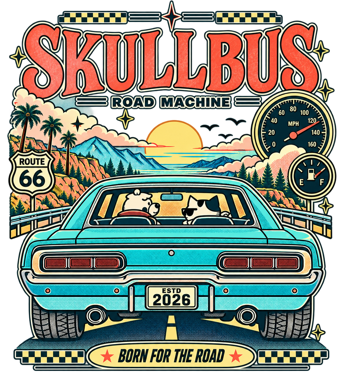 Road Machine Art Tee